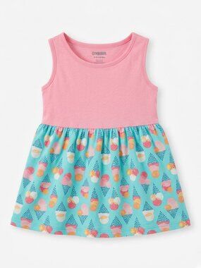 🐲3 FOR $9🦄 Gymboree Sleeveless Ice Cream Cone Print Tank Top Sun Dress Girls